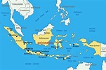 Cartes de Indonésie | Cartes typographiques détaillées des villes de ...