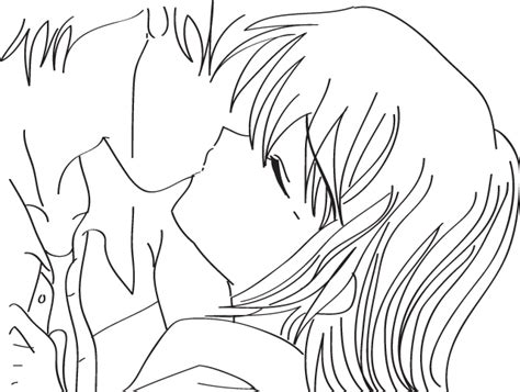 Kiss Outline By Dinosaur Chan On Deviantart