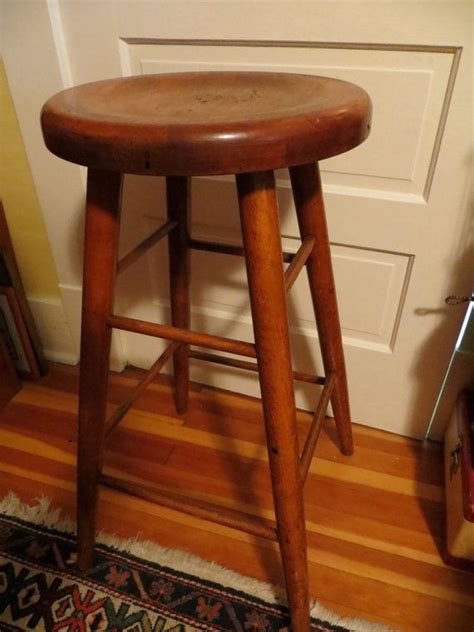 Antique Maine State Prison Made Jailhouse Stool Great Country Etsy