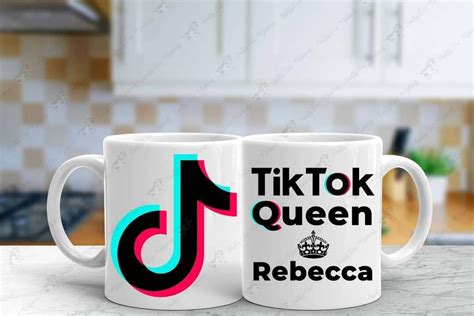 Personalised Tik Tok Queen Mug Birthday T Christmas Etsy Uk