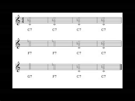 12 Bar Blues Piano Backing Track In C Major For Improvisation Chords