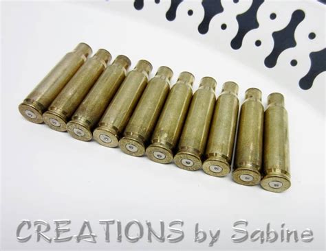 Lot Of 10 Rifle Shell Casings Gold Brass By Creationsbysabine