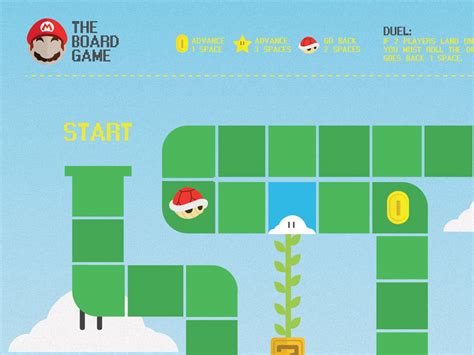 The Mario Board Game By Andrew Sale On Dribbble