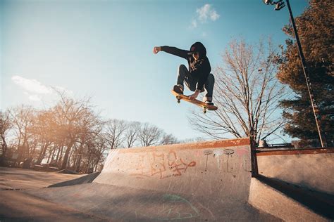 Man Doing Tricks On The Skateboard · Free Stock Photo