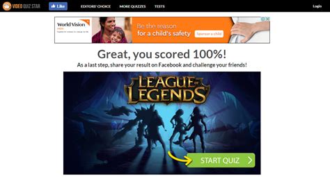 League Of Legends Quiz Answers 100 Scored Video Quiz Star