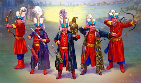 Ottoman Janissaries Archers Janissaries Historical Art Ottoman Empire