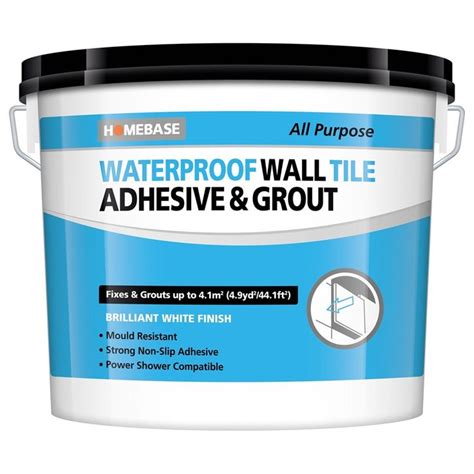 Find Waterproof Wall Tile Adhesive And Grout Large 69kg At Homebase