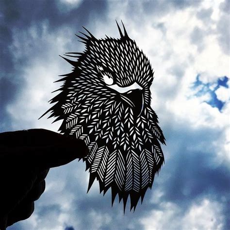 Delicate Paper Cutouts Use Colors Of The Sky To Bring Them To Life