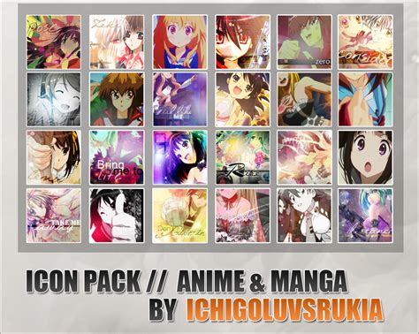 Anime Icon Pack By Ichigoluvsrukia On Deviantart