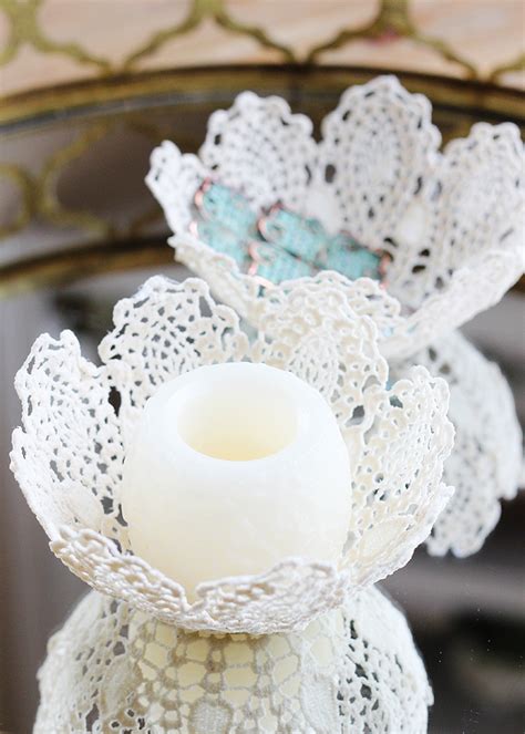 Lace Doily Bowls Positively Splendid Crafts Sewing Recipes And