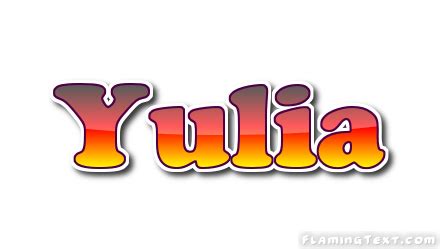 Yulia Logo Herramienta de diseño de nombres gratis de Flaming Text