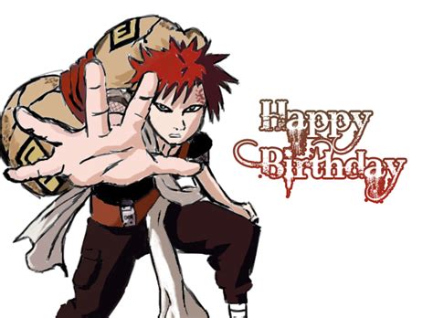 Gaara Happy Birthday By Spike110 On Deviantart