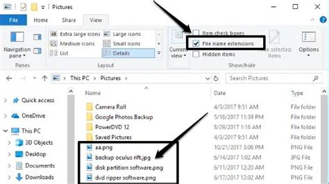 How To Show File Name Extensions In Windows 10 File Explorer