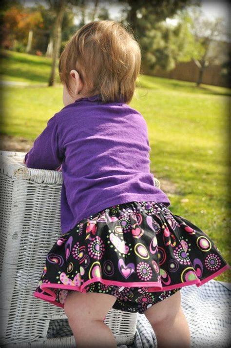 Baby Girl Sewing Pattern Baby Diaper Cover With Skirt Pdf Pattern