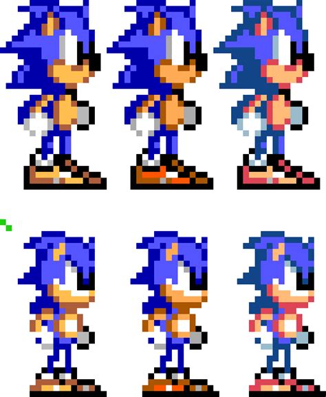 S1 S2 Sms And Gg Sonic Palettes Pixel Art Maker