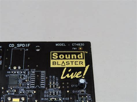 Creative Labs Ct4830 Sound Blaster Live Pci Sound Audio Card Ebay