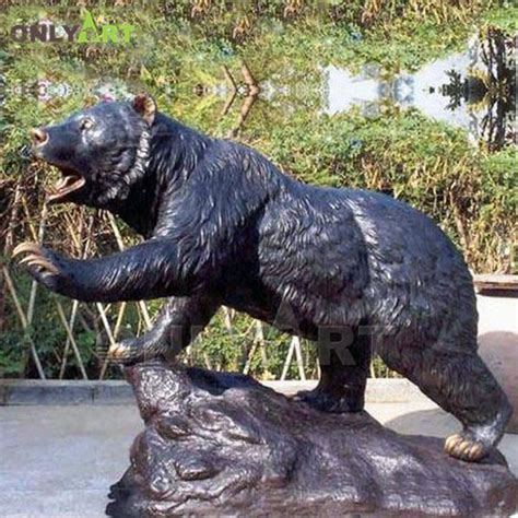 Factory High Quality Life Size Metal Brass Bronze Bear