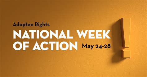 Sign Up National Week Of Action Adoptee Rights Law Center