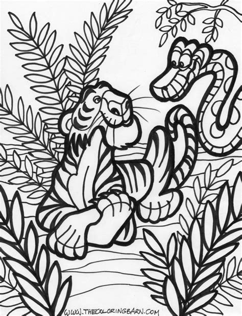 Download jungle scene coloring pages Gallery