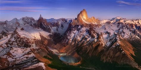 Unseen Cordilleras Lago Torre Cerro Torre And Mount Fitzroy Massifs