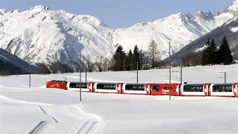 Nature Landscape Train Railway Switzerland Mountain