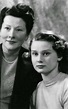 Audrey Hepburn and her mother, Baroness Ella Van Heemstra, 1946 ...
