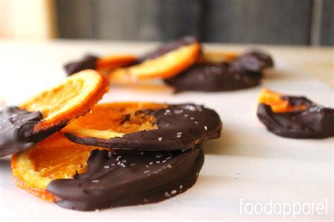 Gourmet Chocolate Dipped Candied Orange Slices Recipe Food Apparel