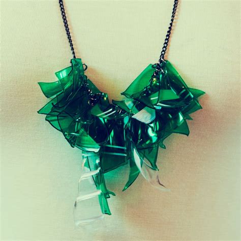 Love This Upcycled Necklace Made Of Plastic Bottles Bottle Jewelry