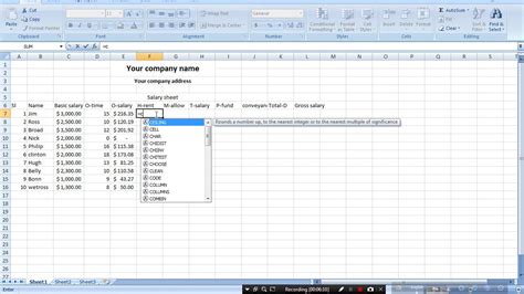 How To Make Salary Sheet In Excel Easily Youtube