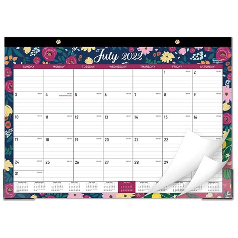 Buy 2022 Desk Calendar 18 Monthly Large Desk Wall Calendar 2022