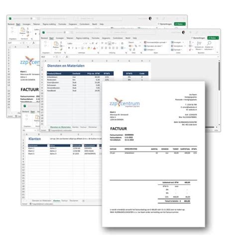 4 Gratis Excel Factuur Template Voorbeelden En Downloads
