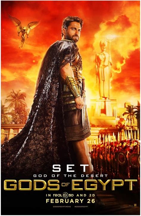 hollywood spy stunning sparkly and epic gods of egypt character posters with gerard butler
