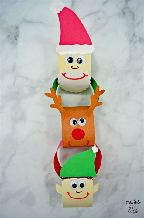 Christmas Paper Chain Craft Christmas Paper Chains Christmas