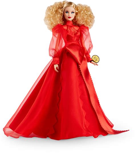 Barbie Collector Mattel 75th Anniversary Doll 12 In Blonde In Red Gown
