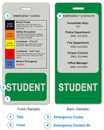 What Is A Student Safety Card Id Wholesaler Learning Center