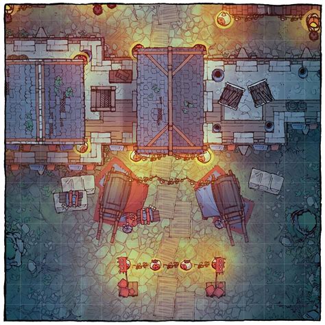 The City Gates Battle Map 2 Minute Tabletop Fantasy City Map City