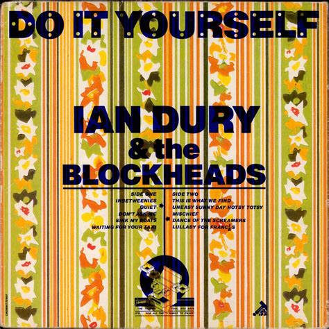 Ian Dury And The Blockheads Do It Yourself Album Cover Art Classic