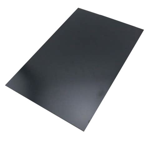 1pc Mayitr Durable Black Abs Styrene Plastic Flat Sheet Plate Durable