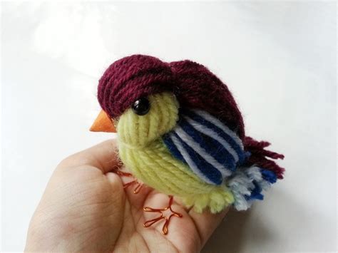 Easter crafts wooden spool crafts bird crafts thread spools wooden spools spool crafts vintage crafts swap gifts spring crafts. Diy Cute Yarn Bird · How To Make A Decoration · Yarncraft ...