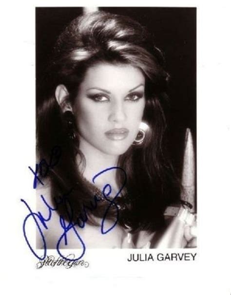 Sexy JULIA GARVEY Signed X Photo Reprint