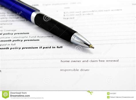 Contract law in two hours. Insurance Contract stock image. Image of policy, signature - 6412307