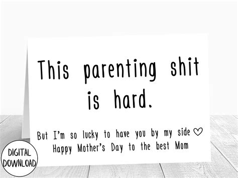 Printable Mothers Day Card For Wife Funny Funny Mothers Day Card From Husband For Wife