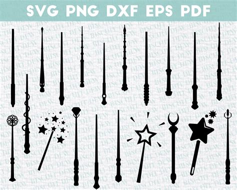 Harry Potter Wand Clip Art Black And White