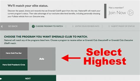 National Car Rental Emerald Club Offers Status Match Promotion For Avis