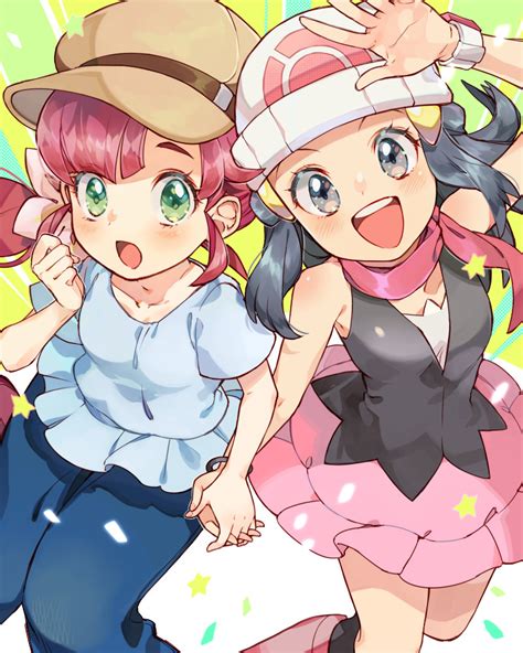 Dawn And Chloe Pokemon And More Drawn By Sasairebun Danbooru