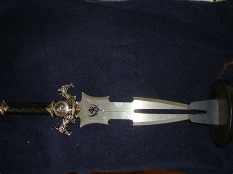 Ornate Double Edge Sword With Split Blade Stainless See Pics Ornate