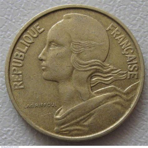 10 Centimes 1967 Fifth Republic 1958 1970 France Coin 909