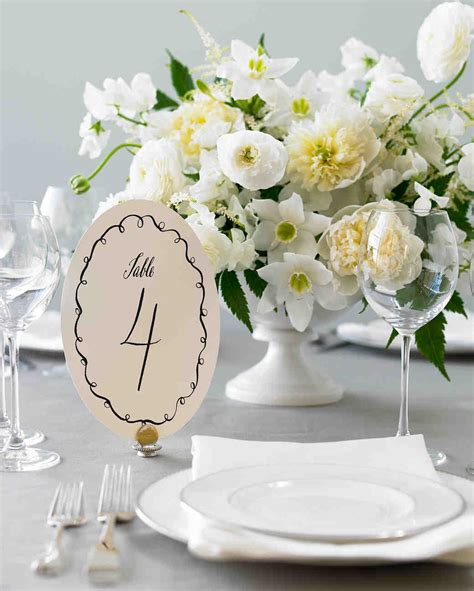 Diy Table Numbers To Count On For A Special Touch Martha Stewart Weddings