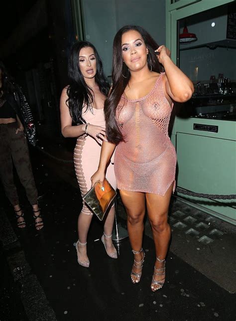 Lateysha Grace Nude Tits In Public See Through Dress Exposed