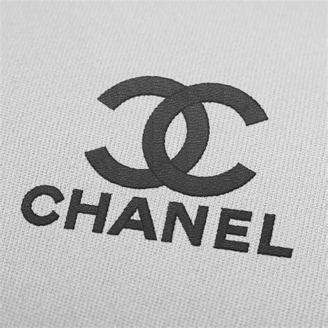 Chanel Logo Stickmuster Maschinenstickmuster